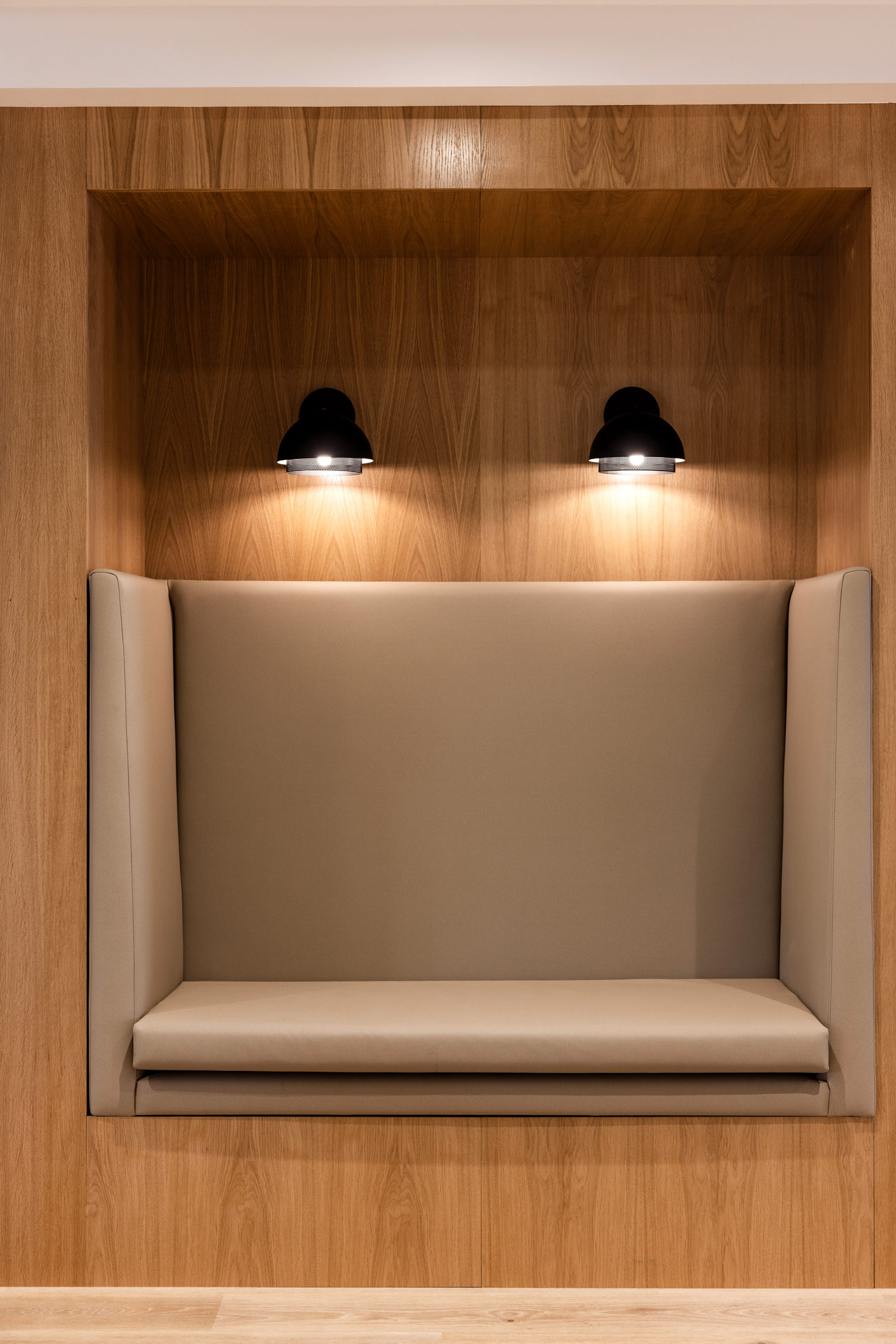 indbygget sofa
