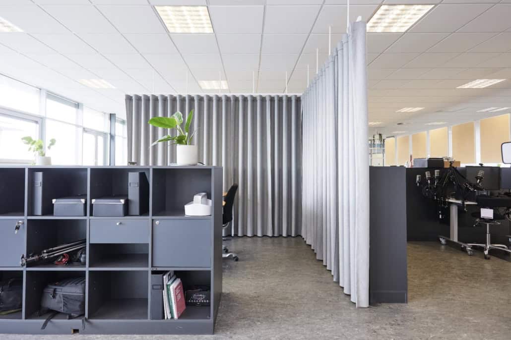 akustisk designet kontorløsning